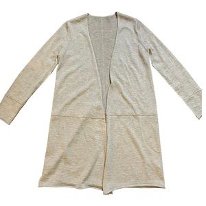 Eileen Fisher long duster cardigan. Merino wool, alpaca blend.